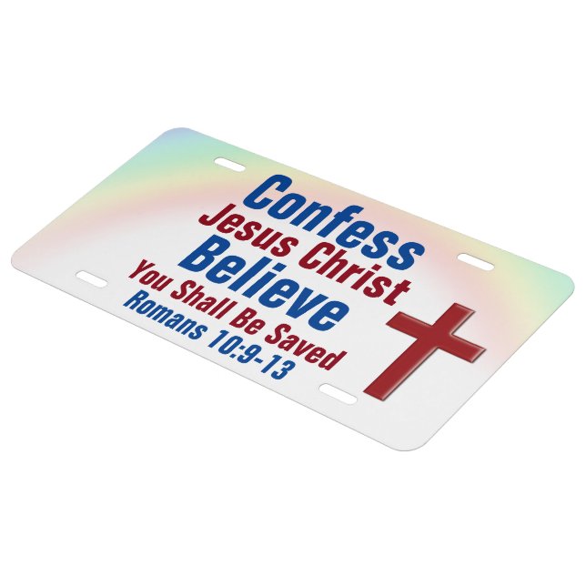 Aluminum license plate (Side)