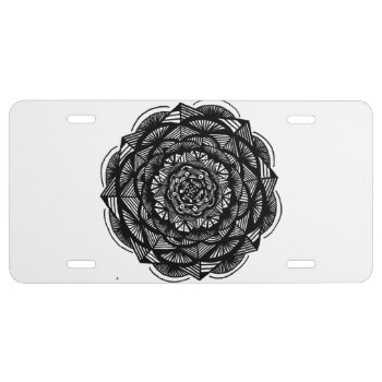 Aluminum License Plate by Zentangle_Art at Zazzle