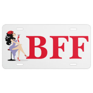 Aluminum License Plate/BFF License Plate