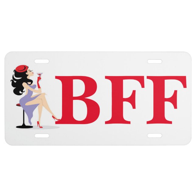 Aluminum License Plate/BFF License Plate (Front)