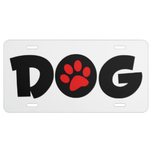 Aluminum License Plate/DOG Plate
