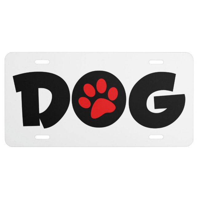 Aluminum License Plate/DOG Plate (Front)