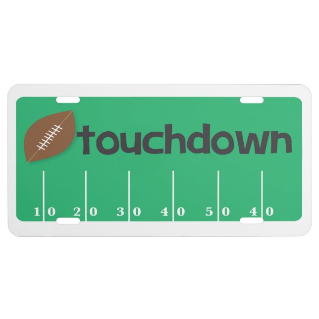 Aluminum License Plate/Football Field License Plate (Front)