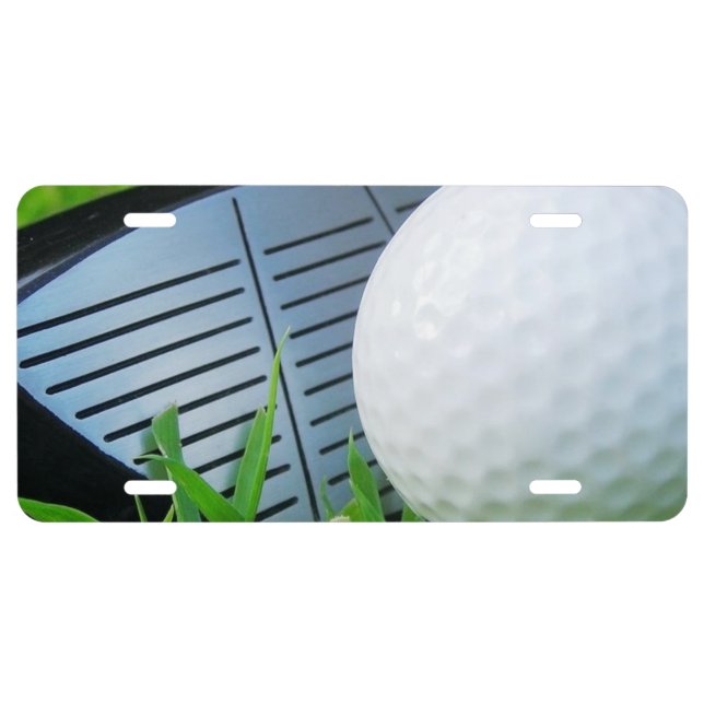 Aluminum License Plate/Golf License Plate (Front)