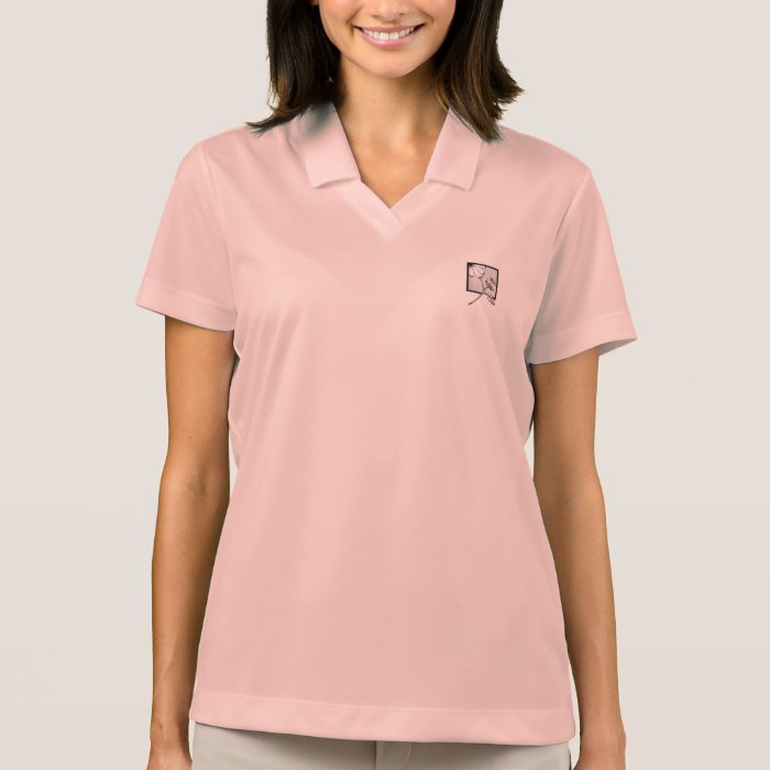 Aluminum Pink Polo Logo Shirt