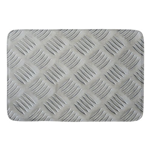 Aluminum Texture Diamond Pattern Bath Mat