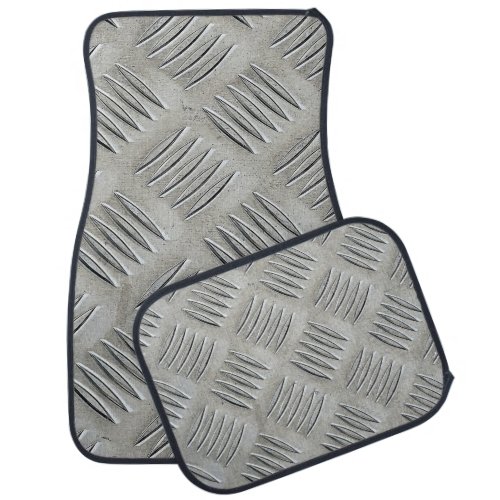 Aluminum Texture Diamond Pattern Car Floor Mat