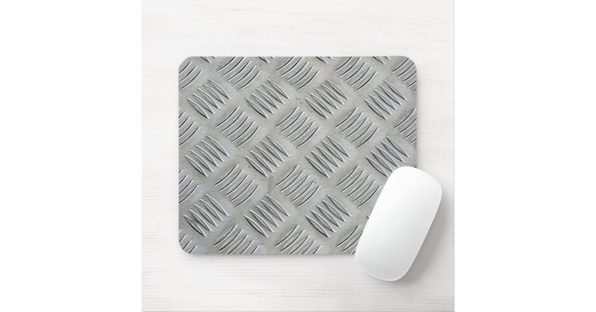 Aluminum Texture Diamond Pattern Mouse Pad | Zazzle