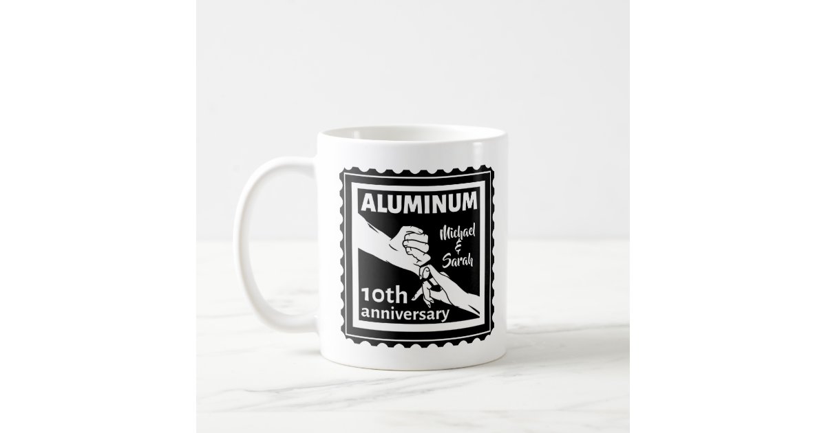 ALUMINUM traditional 10th wedding anniversary gift Coffee Mug