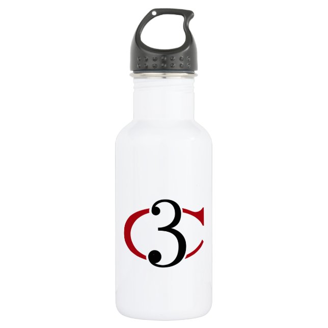Aluminum with C3 Logo Stainless Steel Water Bottle (Front)