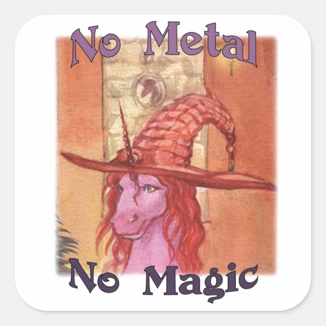Alumna No Metal No Magic Stickers (Front)