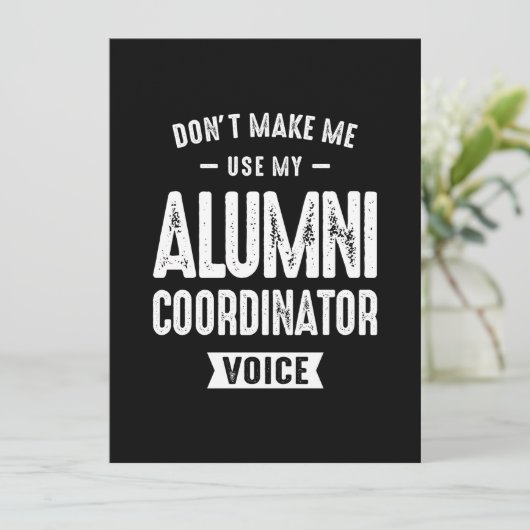 Alumni Coordinator Job Occupation (Standing Front)