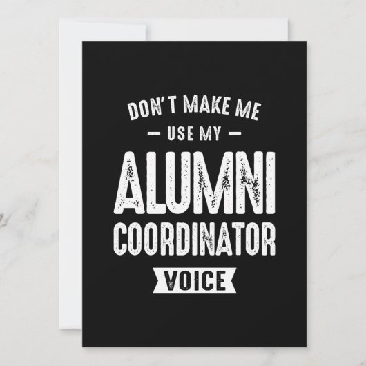 Alumni Coordinator Job Occupation (Front)