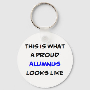 alumnus, proud keychain