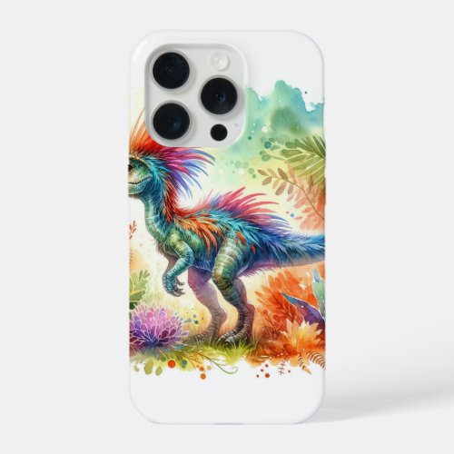 Alvarezsaurus in Watercolor AREF754 _ Watercolor iPhone 15 Pro Case