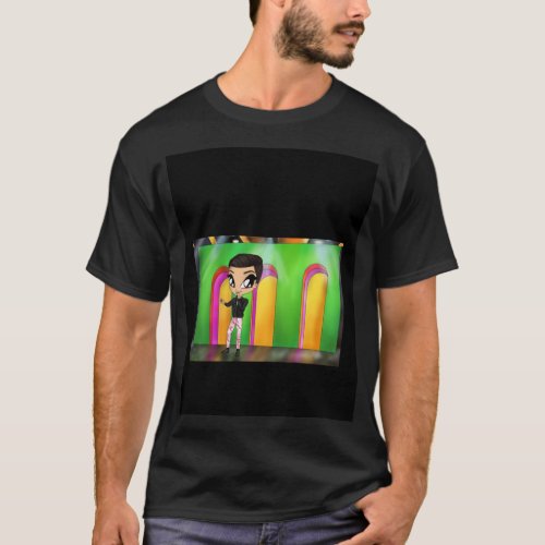 lvaro Estrella Baila Baila Chibi Graphic T_Shirt