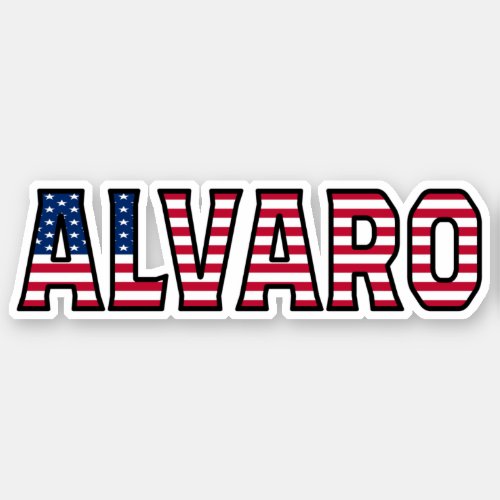 Alvaro Name First Name USA Sticker Stickerset