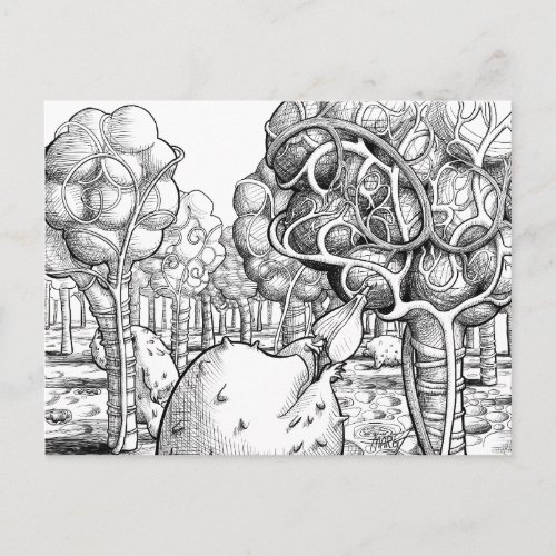 Alveoli with Lymphograde Gardeners Postcard