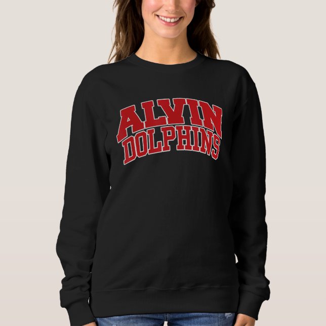 Alvin Community College Dolphins 01 Sweatshirt (Front)