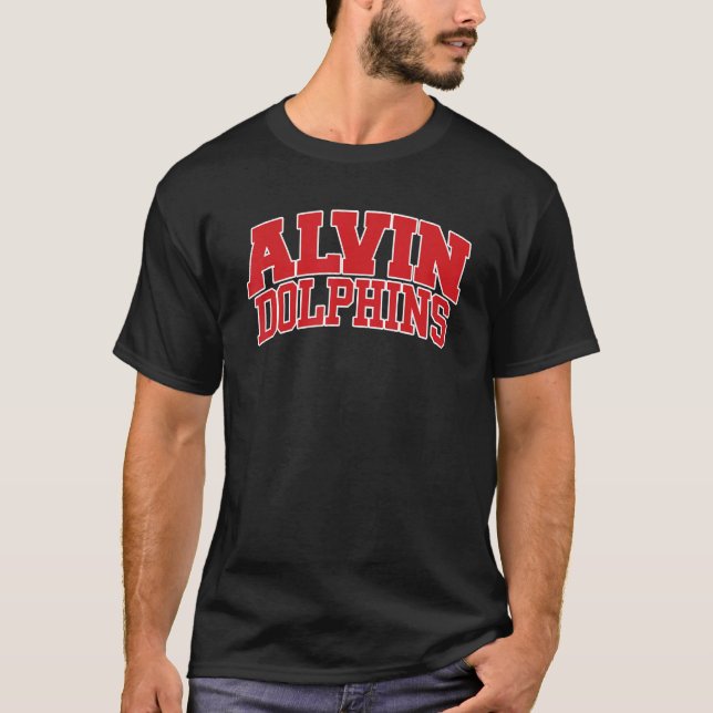 Alvin Community College Dolphins 01 T-Shirt (Front)