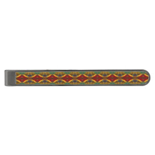 Alvina Pattern Gunmetal Finish Tie Bar
