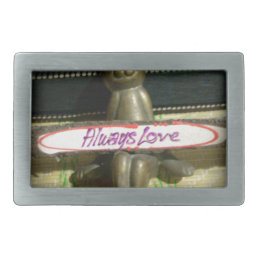 Alwaus Love Hakuna Matata Cute Rabbit style.png Belt Buckle