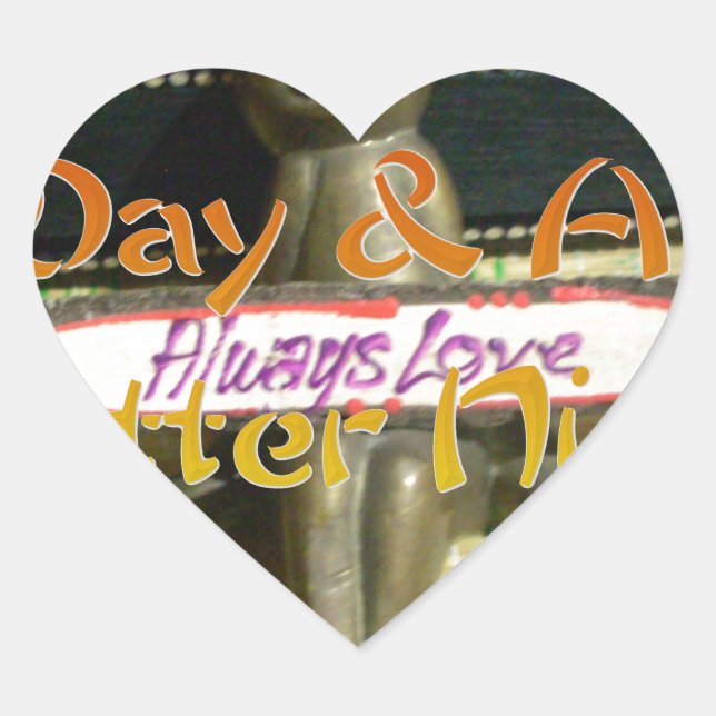 Alwaus Love Hakuna Matata Have a nice day and a Be Heart Sticker (Front)