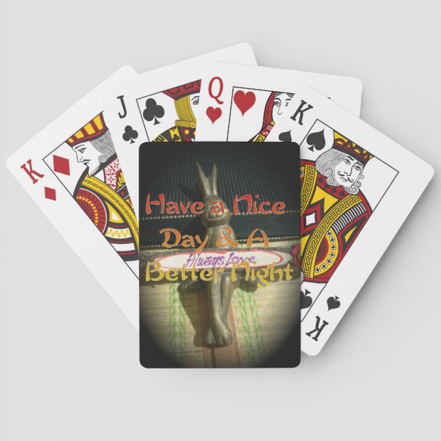 Alwaus Love Hakuna Matata Have a nice day and a Be Poker Cards (Back)