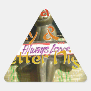 Alwaus Love Hakuna Matata Have a nice day and a Be Triangle Sticker