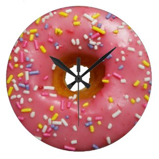 Always a good time for donut large clock