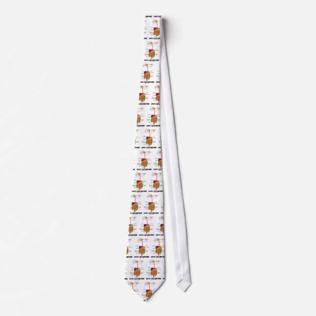 Always A Gutsy Move Inside (Digestive System) Neck Tie (Front)