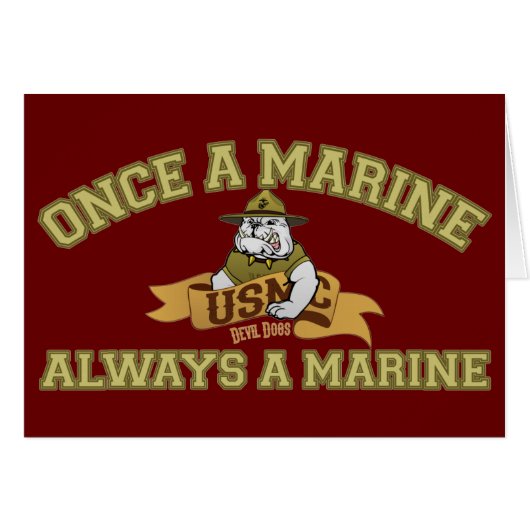 Always A Marine Cards (Front Horizontal)
