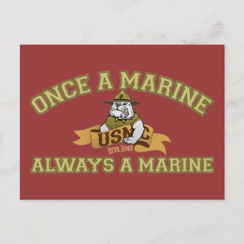 Always A Marine Postcard