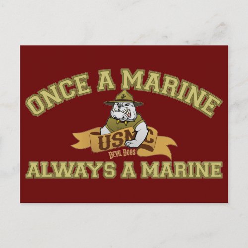 Always A Marine Postcard