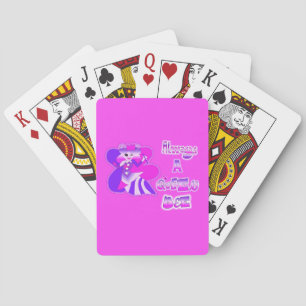 Always a queen bee hot pink poker cards