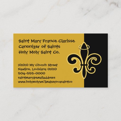 Customizable Always a SAINT Business Card