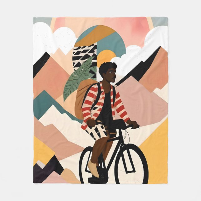 Always a Traveler Fleece Blanket (Front)