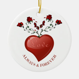Always And Forever Ceramic Ornament