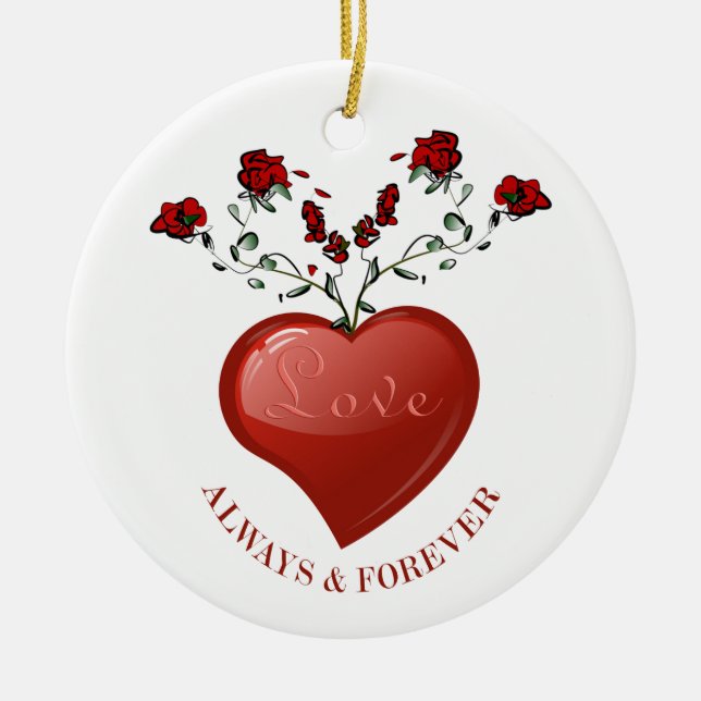 Always And Forever Ceramic Ornament (Front)