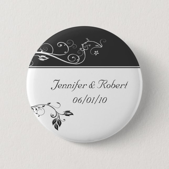 Always and Forever Charcoal Pinback Button (Front)