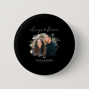 Always And Forever Couple Photo Button