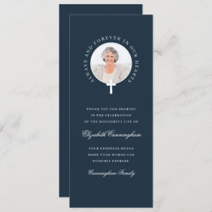 Always and Forever In Our Hearts Photo & Cross Invitation