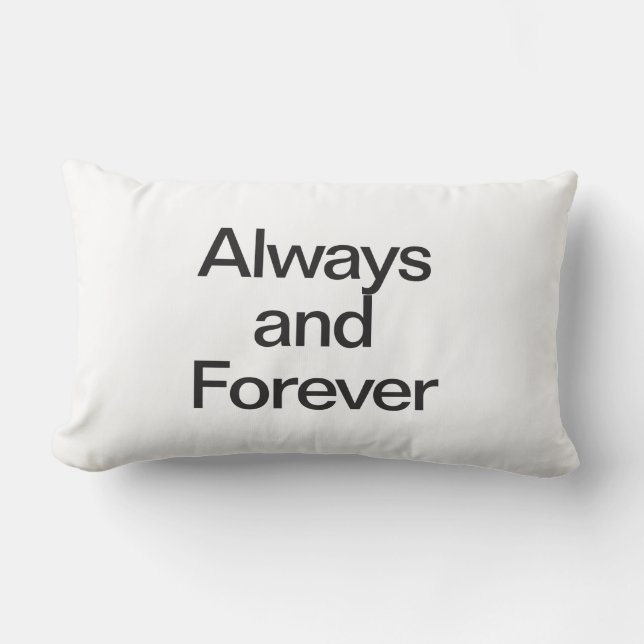 always and forever lumbar pillow (Front)