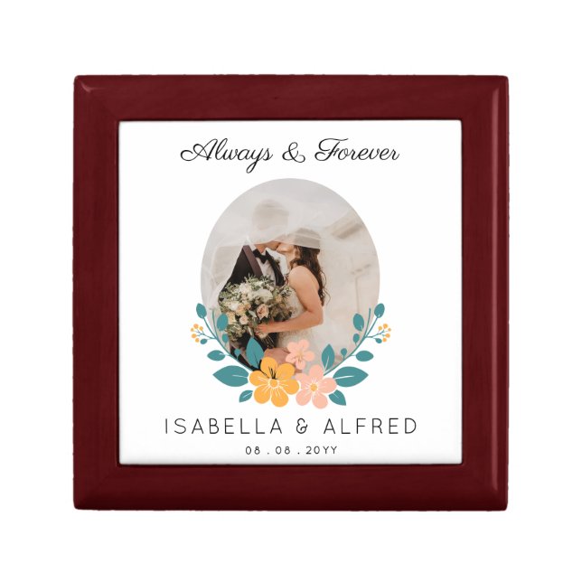 Always and Forever Personalized Wedding Gift Box (Front)