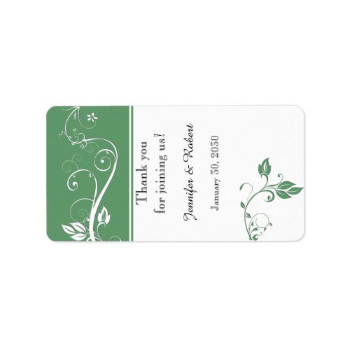 Always and Forever Sage Wedding Lip Balm Label