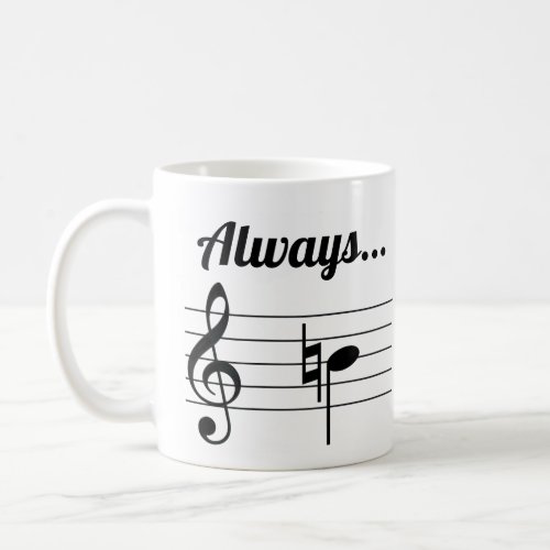 Always B Natural Musical Coffee Mug