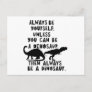 Always Be a Dinosaur, Funny, Dino, Quotes, Text Postcard