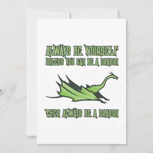 Always Be A Dragon Holiday Card