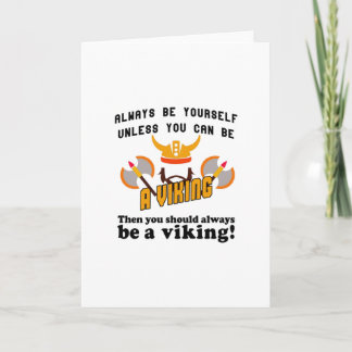 Always be a Viking Card