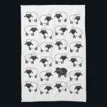 Always Be Ewe Black Sheep Kitchen Towel<br><div class="desc">Always Be Ewe Black Sheep hand towel  (Edit)</div>